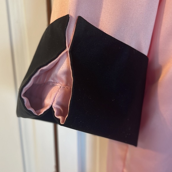 Valerie Stevens 2 piece silky pajama set pants and tops pink and black XL - Picture 3 of 12